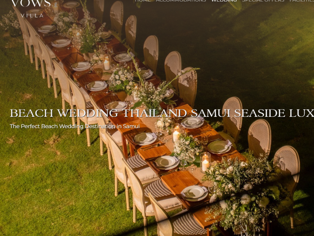 beach wedding thailand 